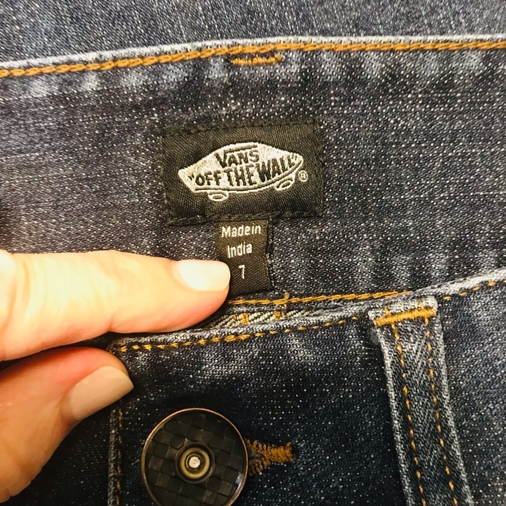 Vans Off The Wall Jeans Bootcut Size 7 - Picture 2 of 6